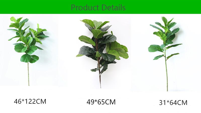 Large Artificial Ficus Tree Branch