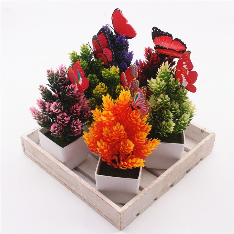 Colorful Fake Plants for Home Decoration