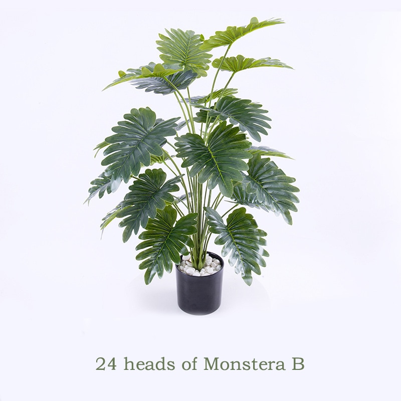 Tropical Monstera Artificial Plant in Pot