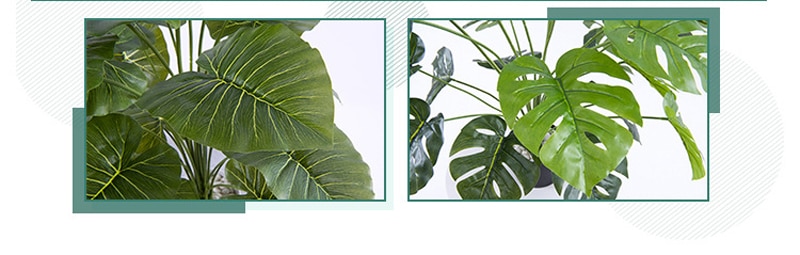 Tropical Monstera Artificial Plant in Pot