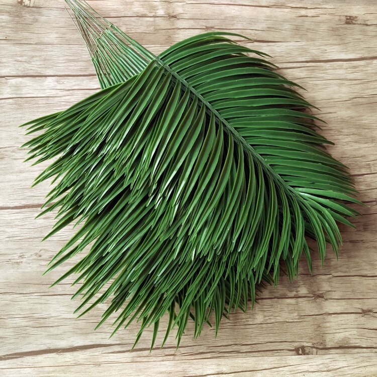 Set of 20 Plastic Artificial Palm Tree Leaf Branches