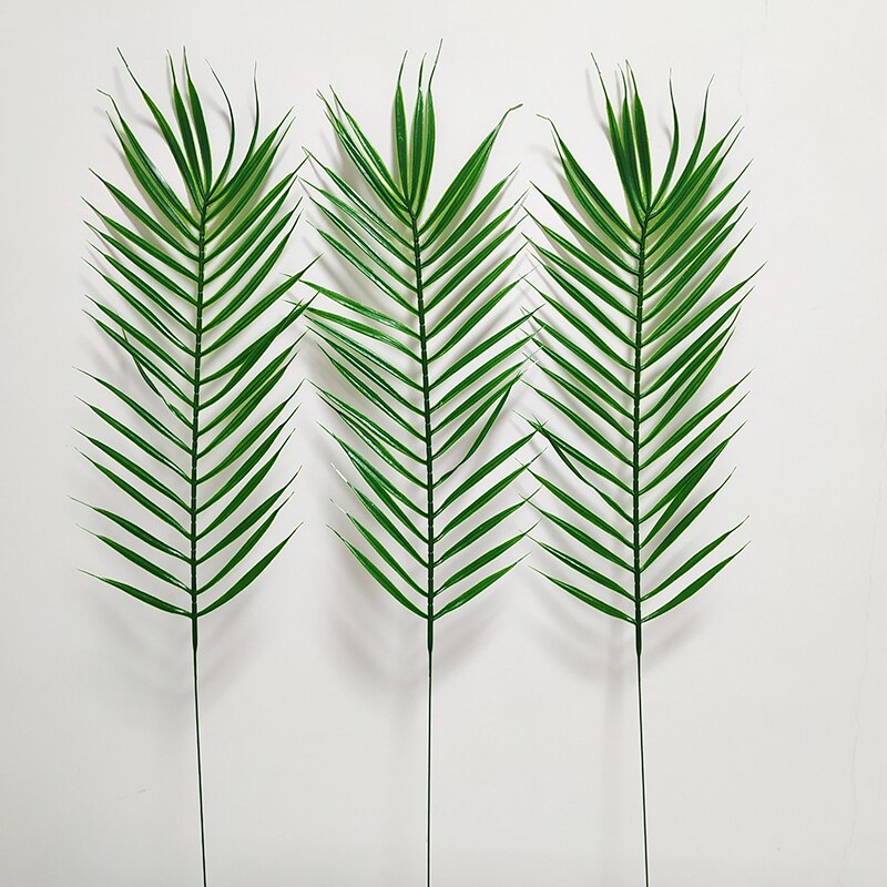 Set of 20 Plastic Artificial Palm Tree Leaf Branches