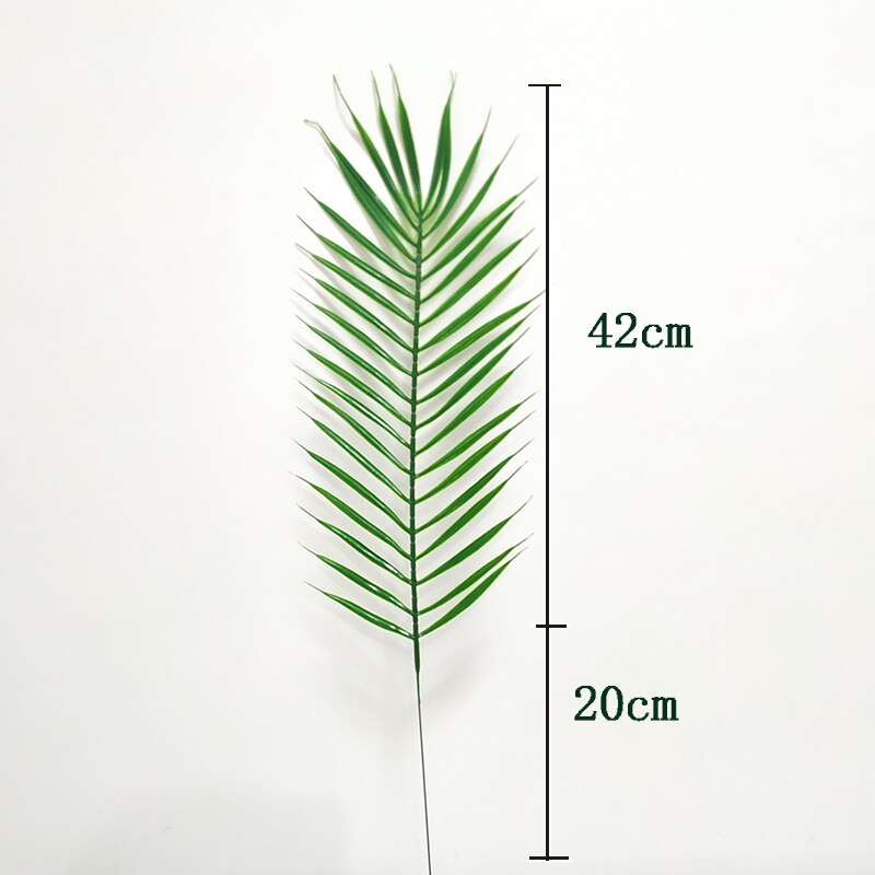 Set of 20 Plastic Artificial Palm Tree Leaf Branches