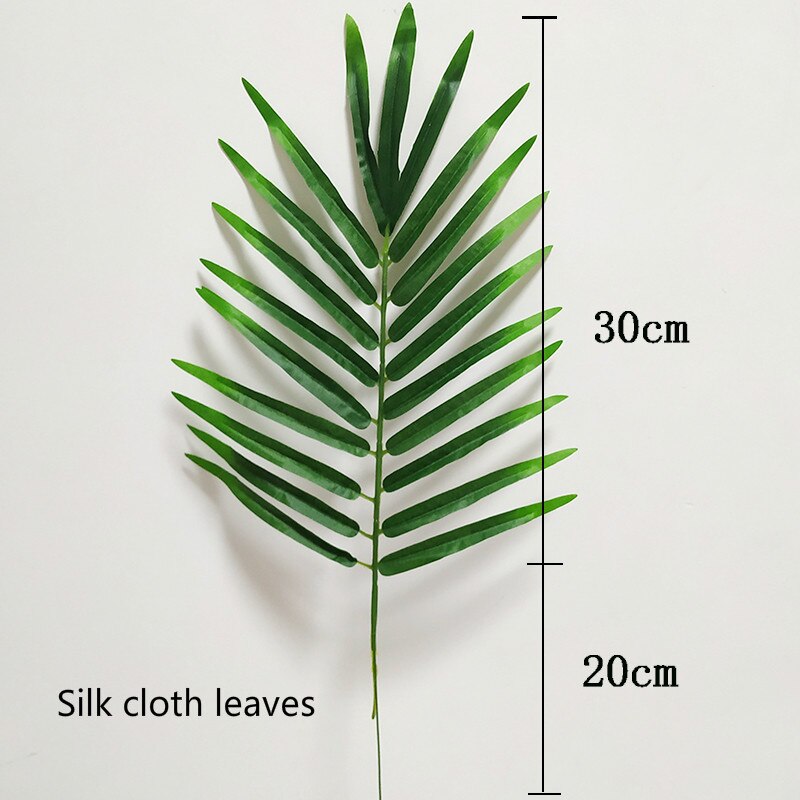 Set of 20 Plastic Artificial Palm Tree Leaf Branches