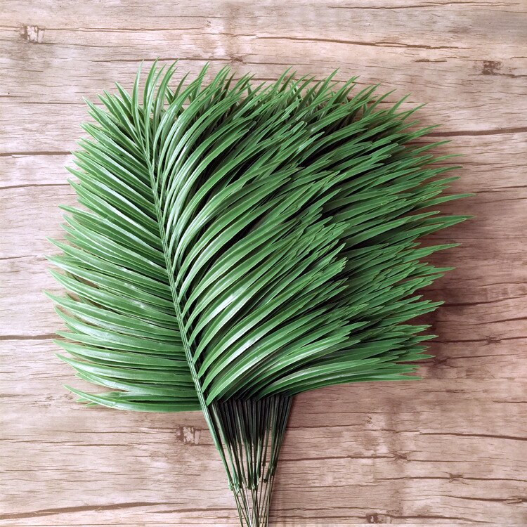 Set of 20 Plastic Artificial Palm Tree Leaf Branches