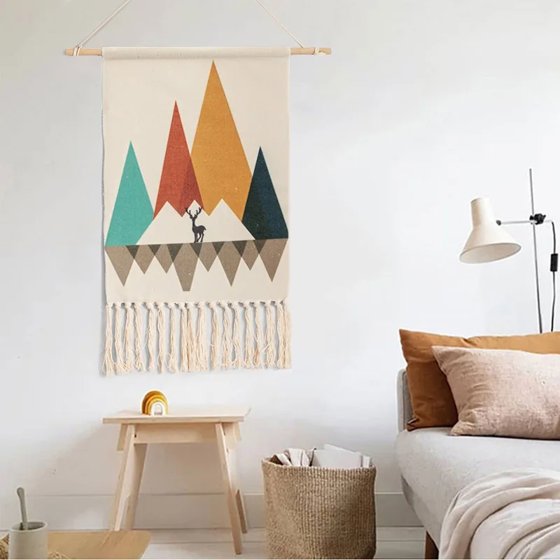 Home Boho Tasseled Tapestry