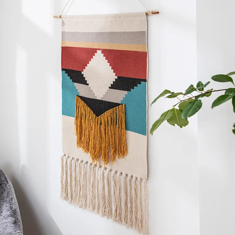 Home Boho Tasseled Tapestry