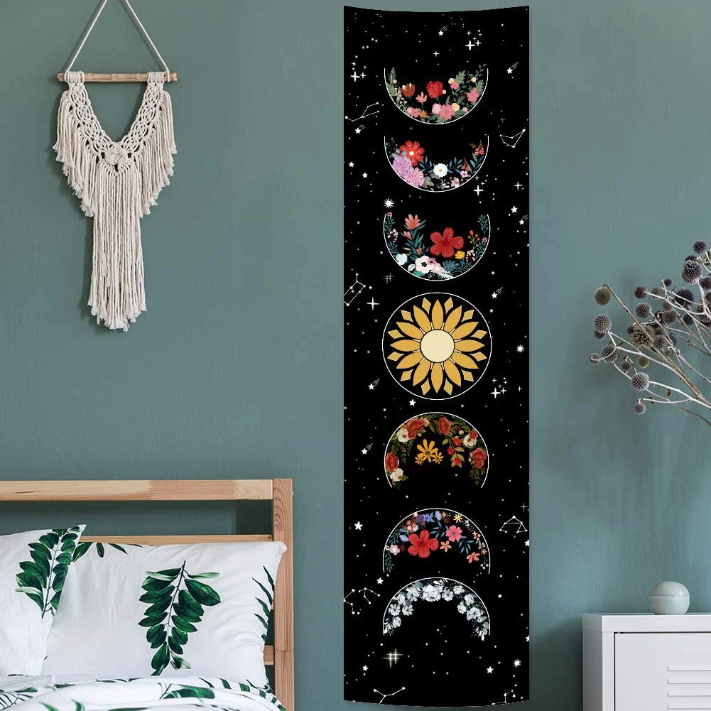 Psychedelic Moon Phase Tapestry