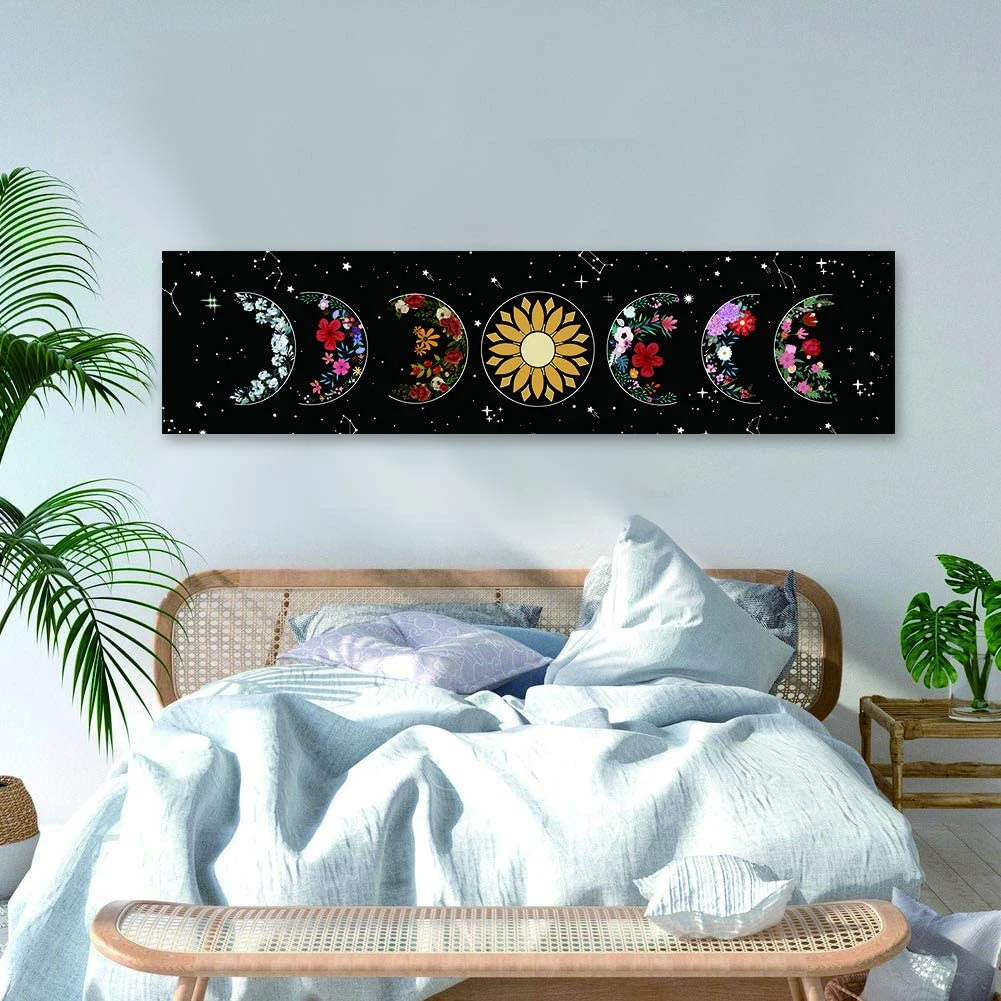 Psychedelic Moon Phase Tapestry