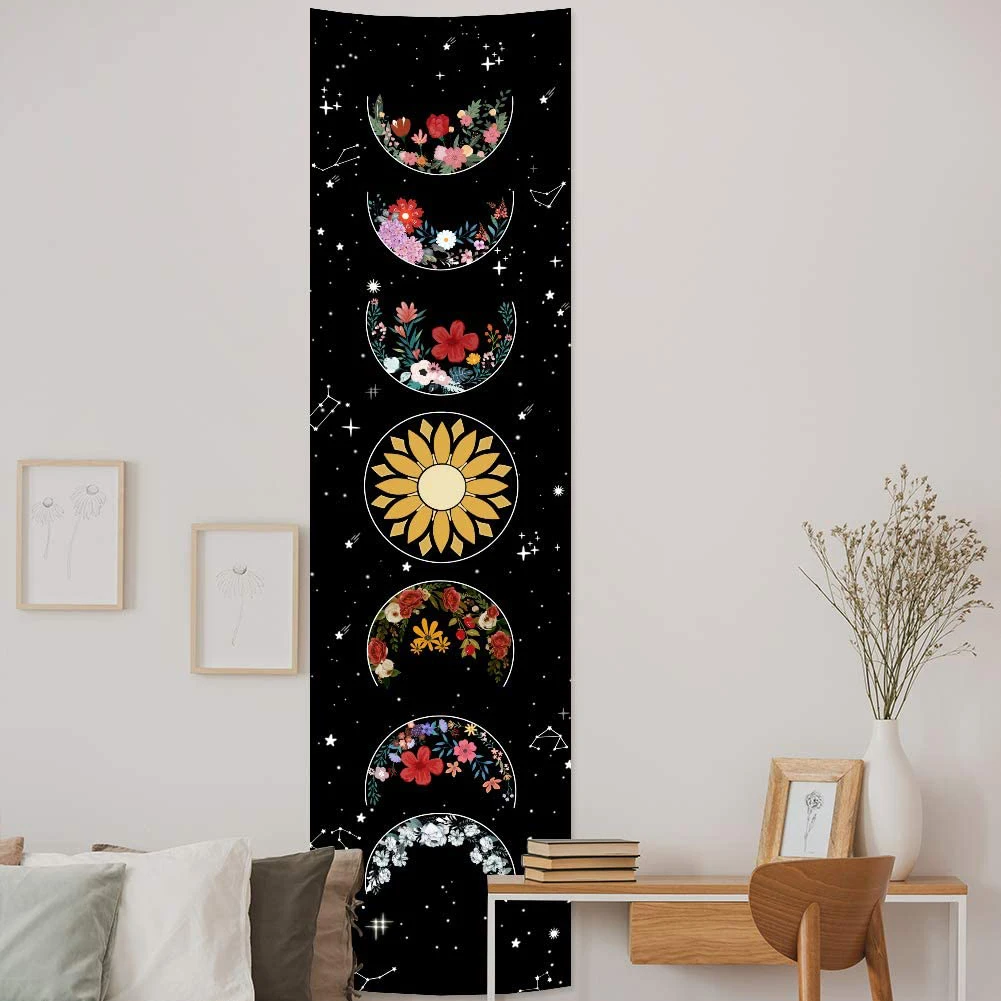 Psychedelic Moon Phase Tapestry