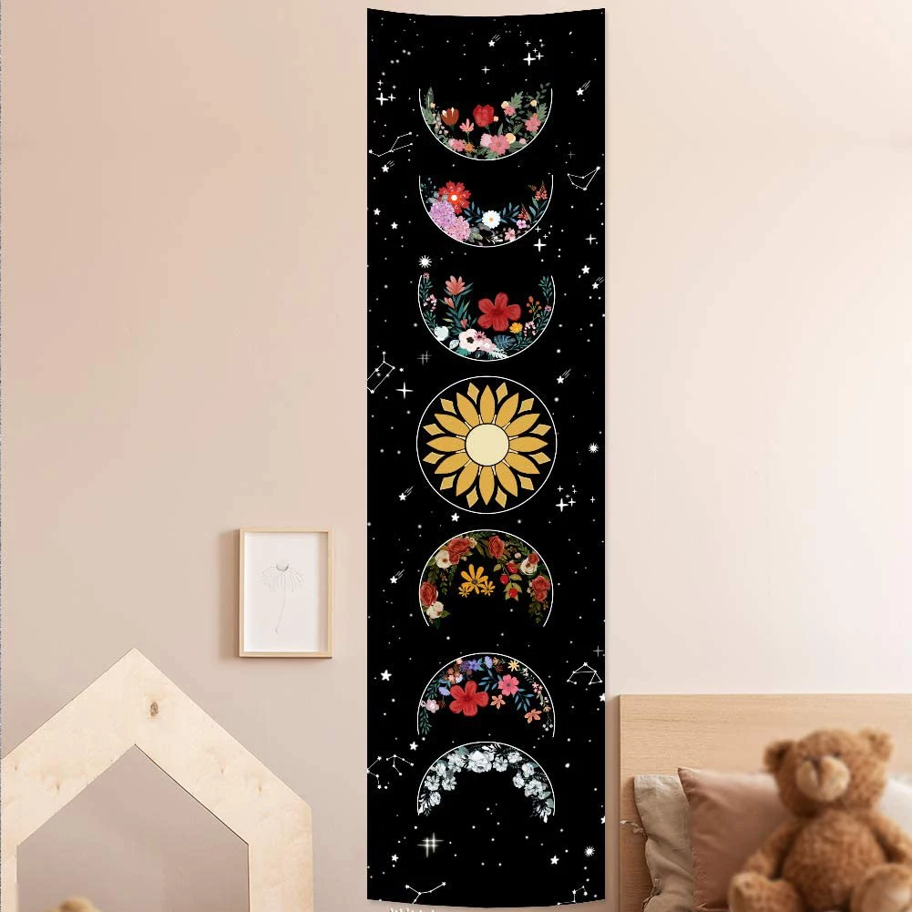 Psychedelic Moon Phase Tapestry