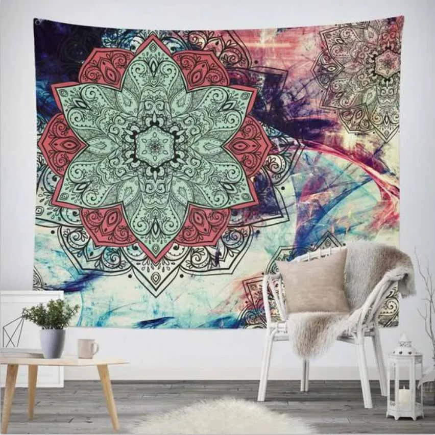 Classic Elephant Mandala Tapestry