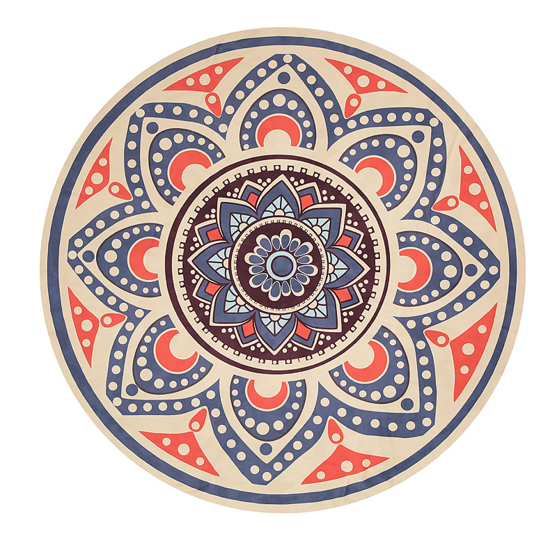 Deluxe Mandala Printed Round Tapestry