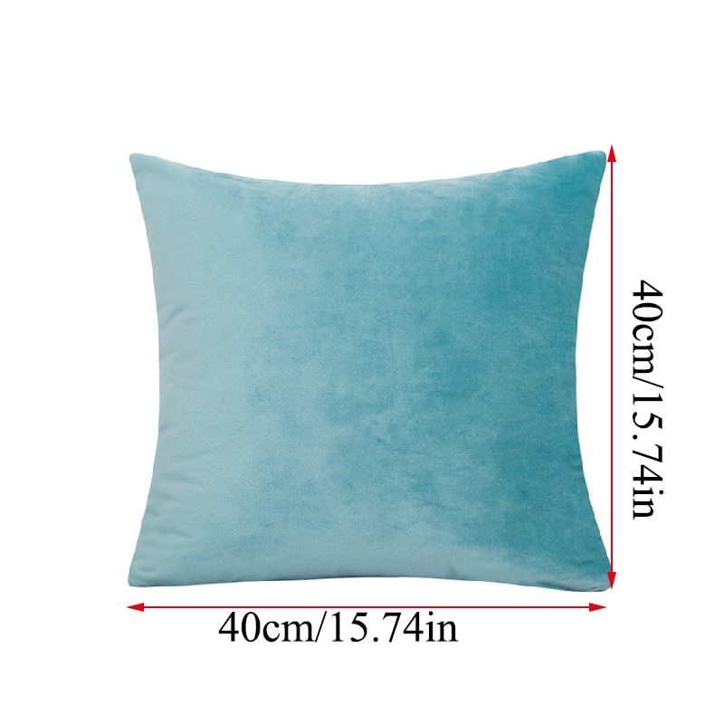 Solid Color Velvet Cushion Cover