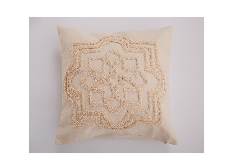 Vintage Square Beige Cushion Covers