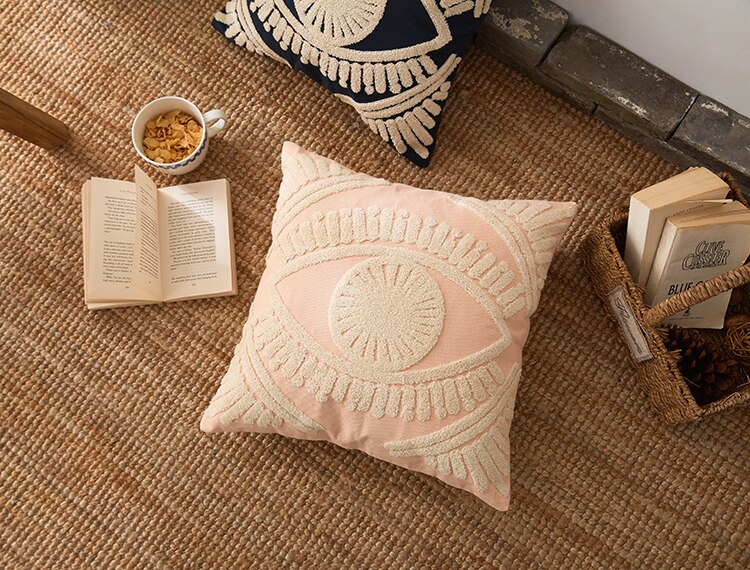 Decorative Embroidered Cotton Pillow Cases