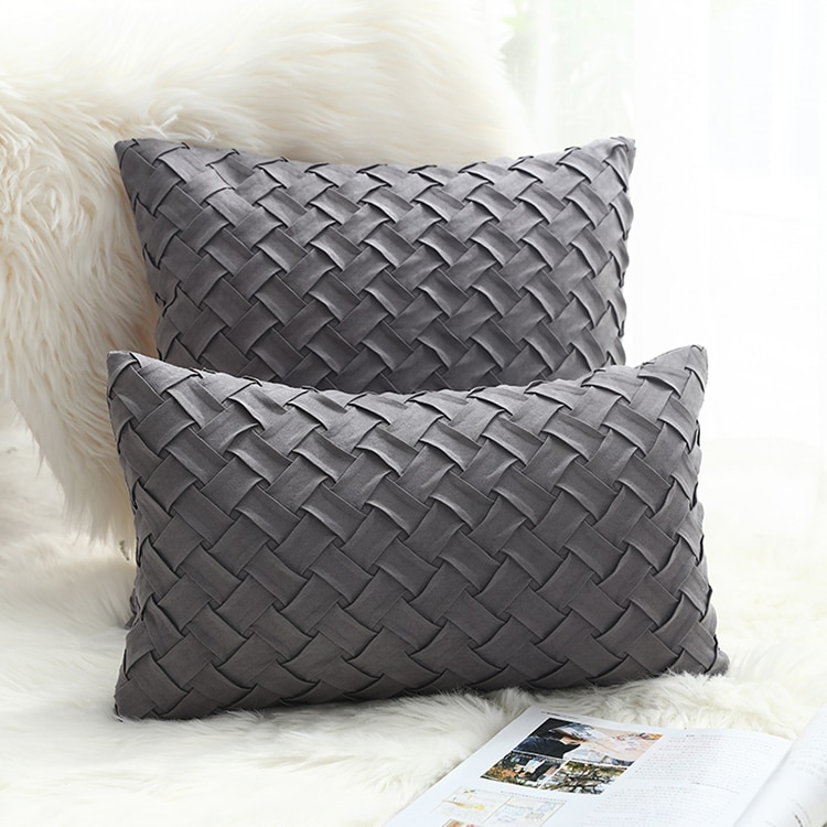 Solid Soft Faux Suede Pillow Covers