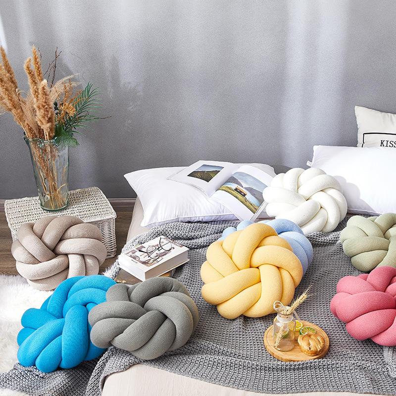 Cotton DIY Hand Knot Pillow