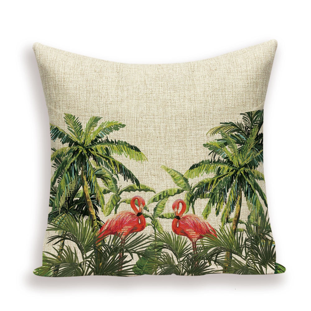 Tropical Jungle Printed Cushion Cover