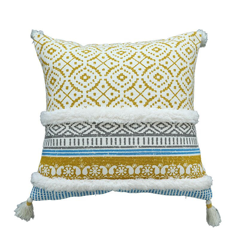 Striped Ethnic Pattern Cushion Cover