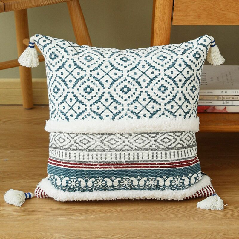 Striped Ethnic Pattern Cushion Cover