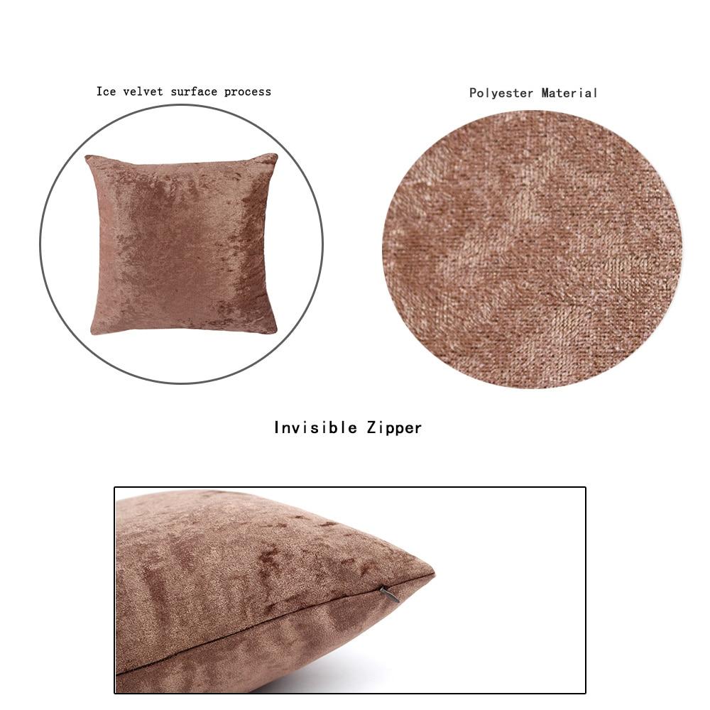 Polyester Ice Velvet Cushion Covers