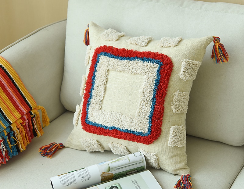 Colorful Ethnic Pattern Cushion Cover