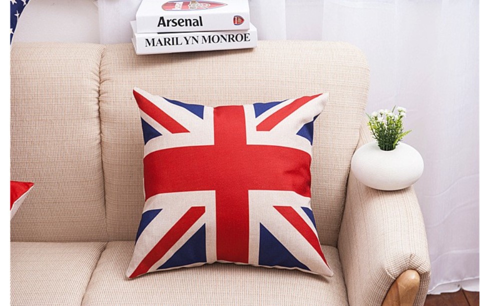 Flag Print Pillow Case