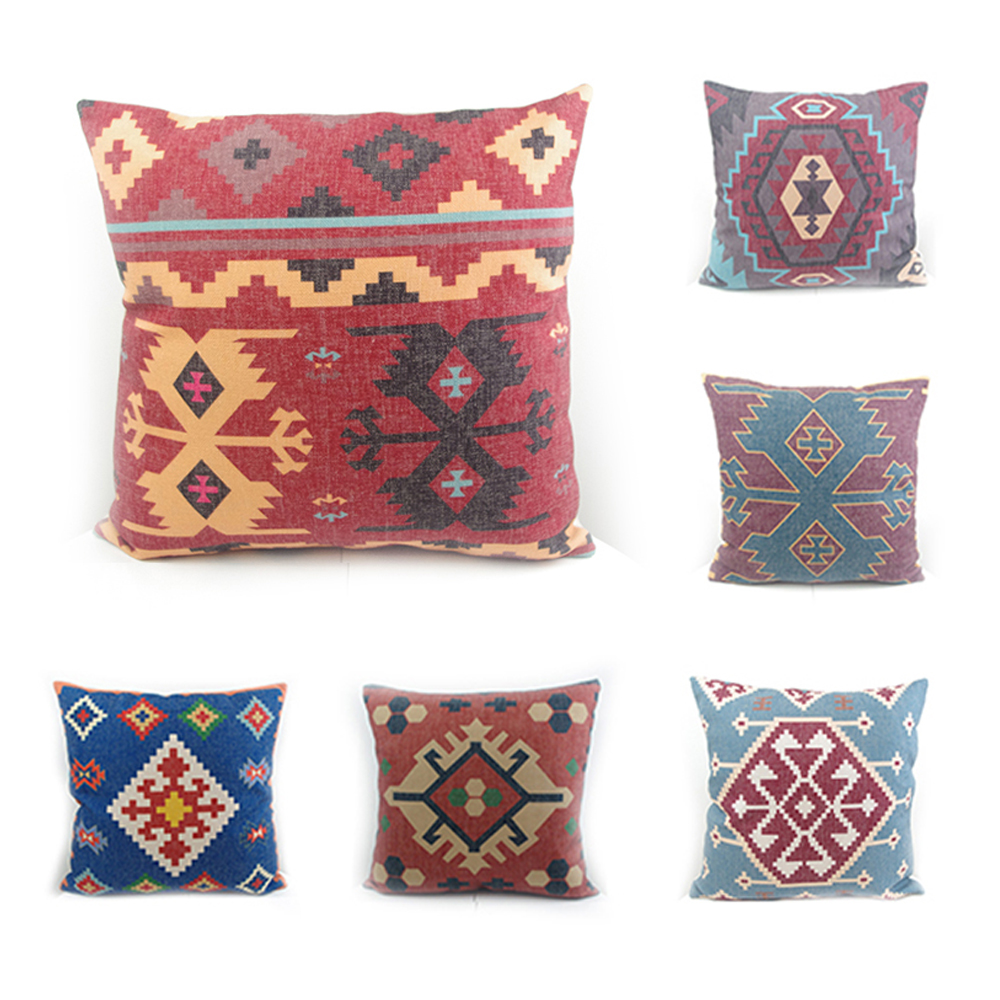 Turkish Ethnic Square Cushion Covers