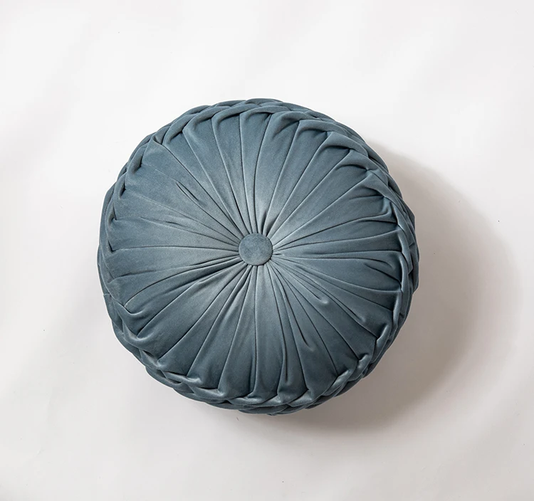 Round Velvet Floor Cushion