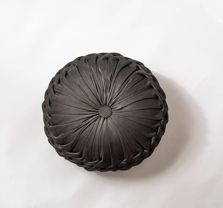 Round Velvet Floor Cushion