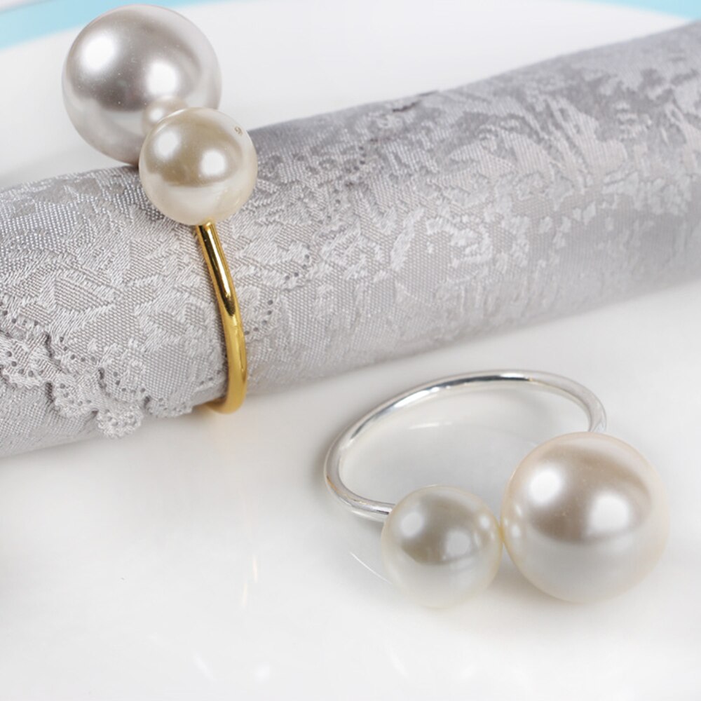 Pearl Napkin Ring 12 Pcs Set