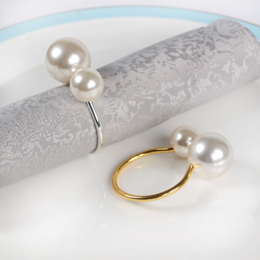 Pearl Napkin Ring 12 Pcs Set