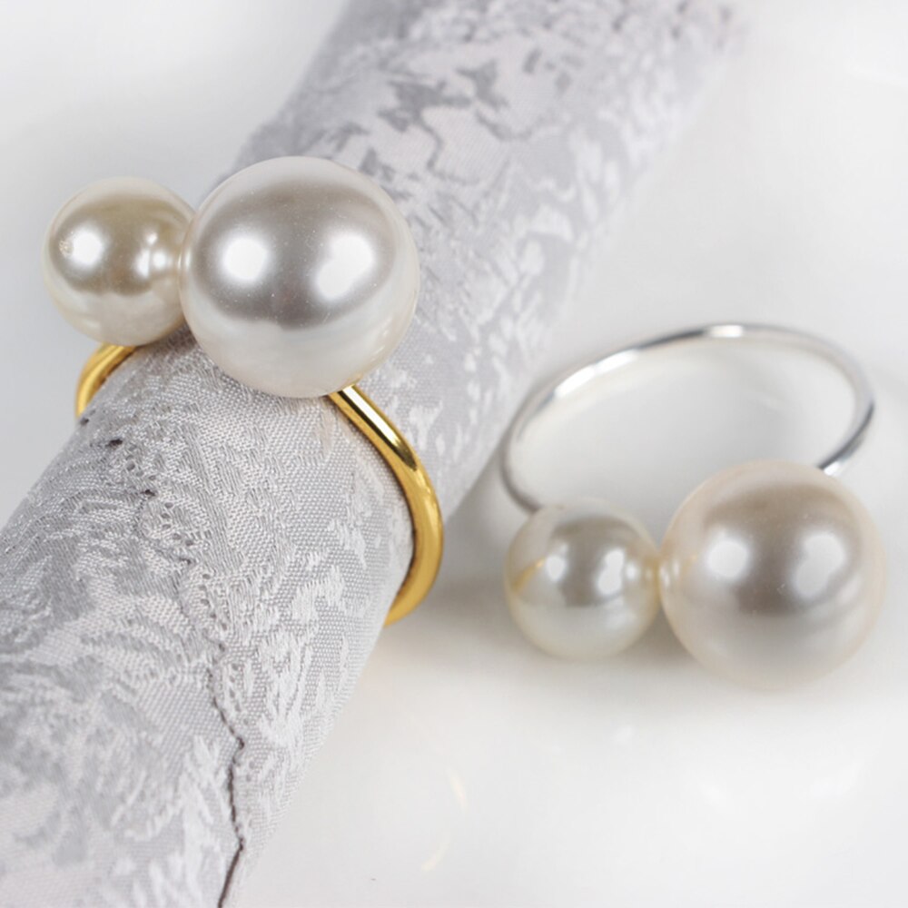 Pearl Napkin Ring 12 Pcs Set