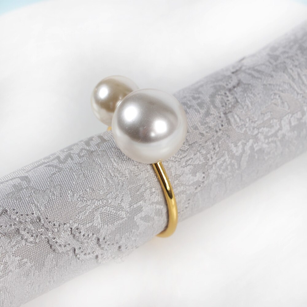 Pearl Napkin Ring 12 Pcs Set