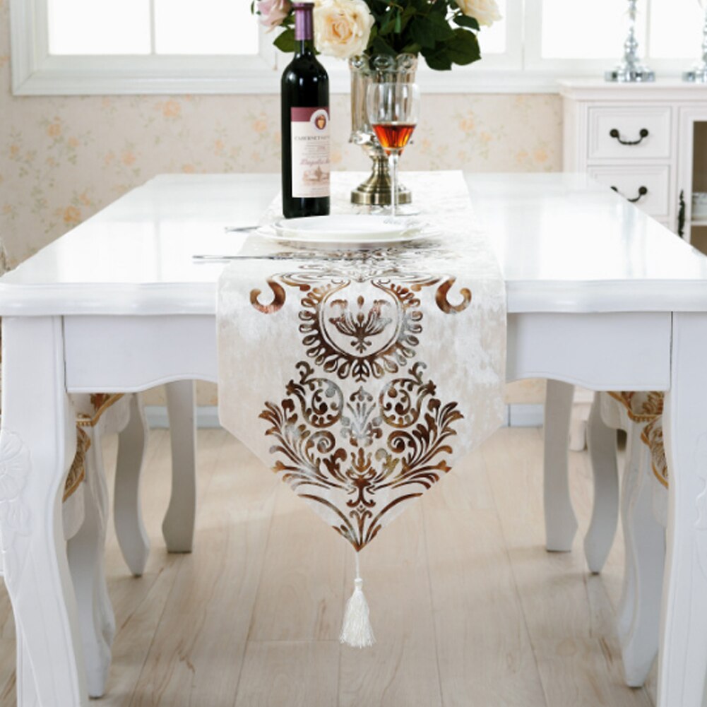 Golden Ornament Table Runner