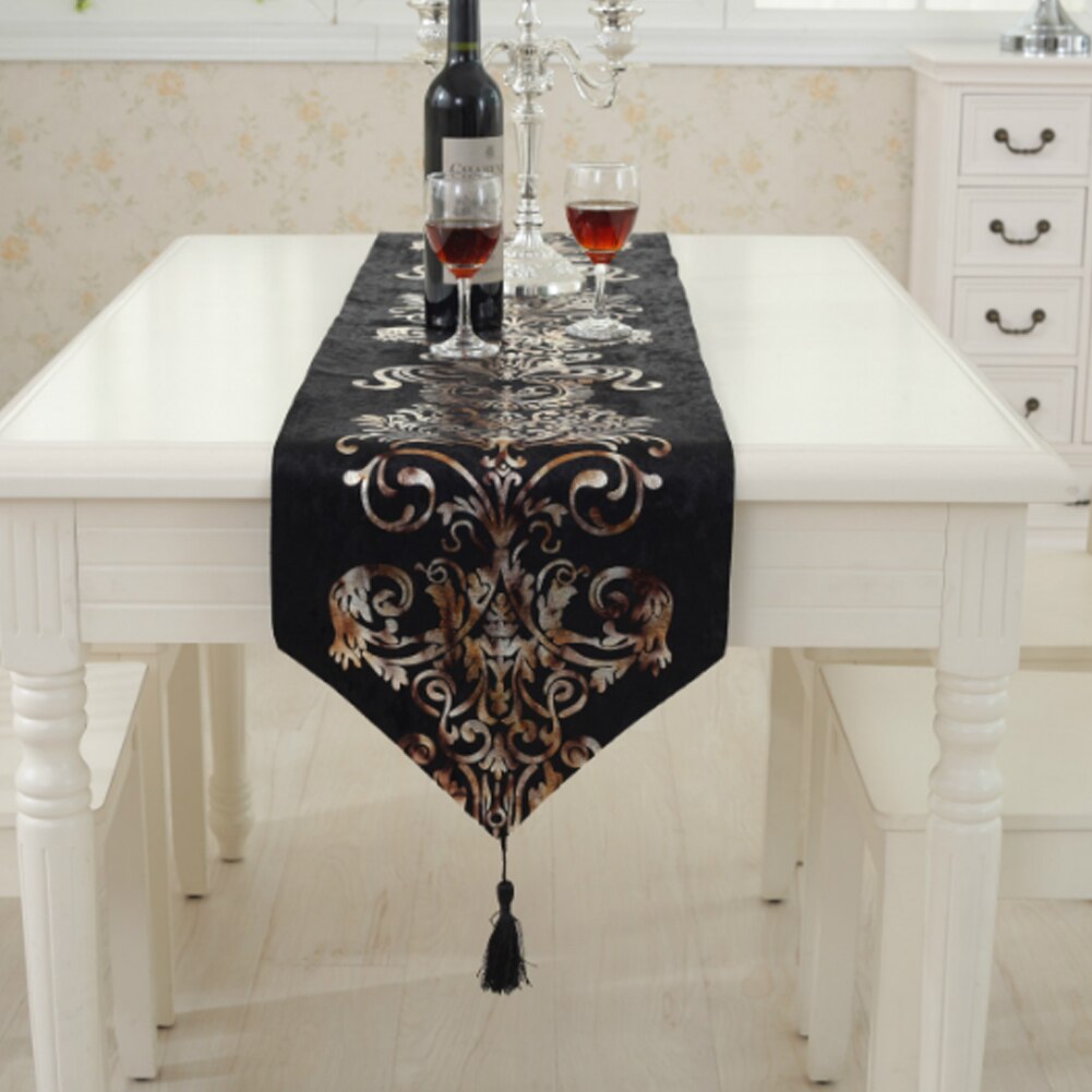 Golden Ornament Table Runner