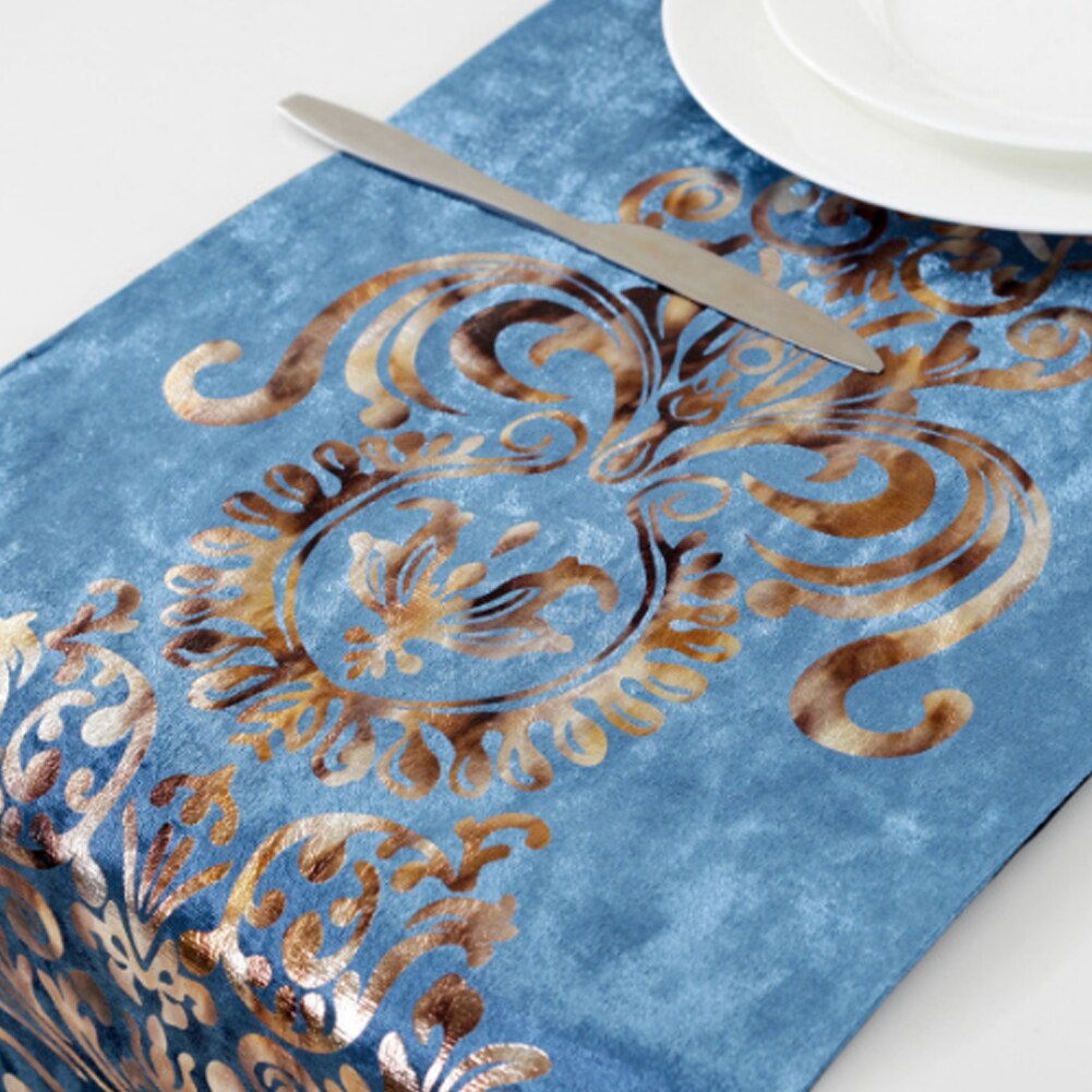 Golden Ornament Table Runner