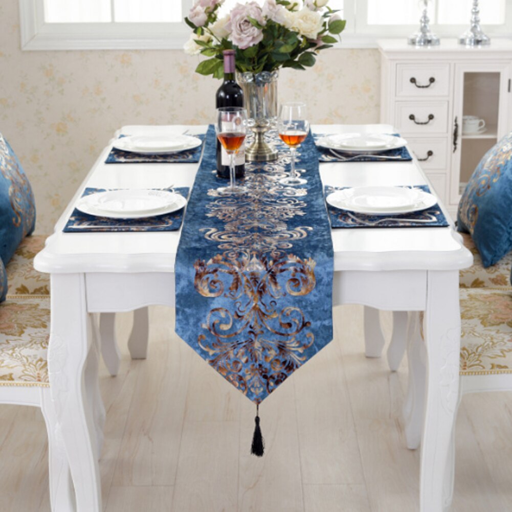 Golden Ornament Table Runner