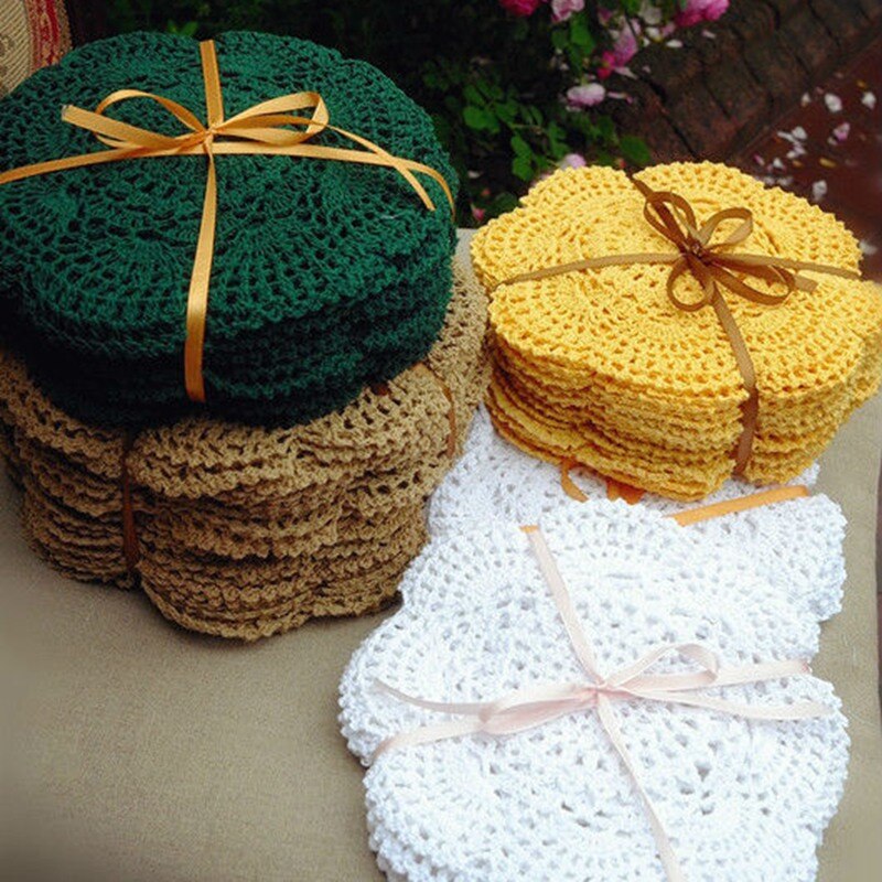 Classic Round Crochet Placemat