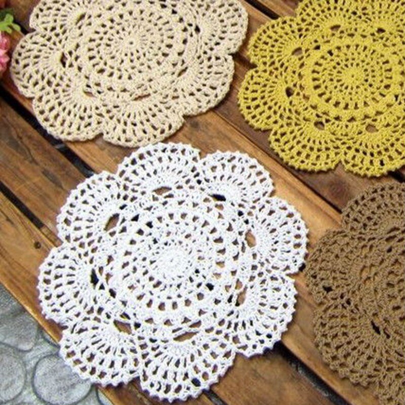 Classic Round Crochet Placemat