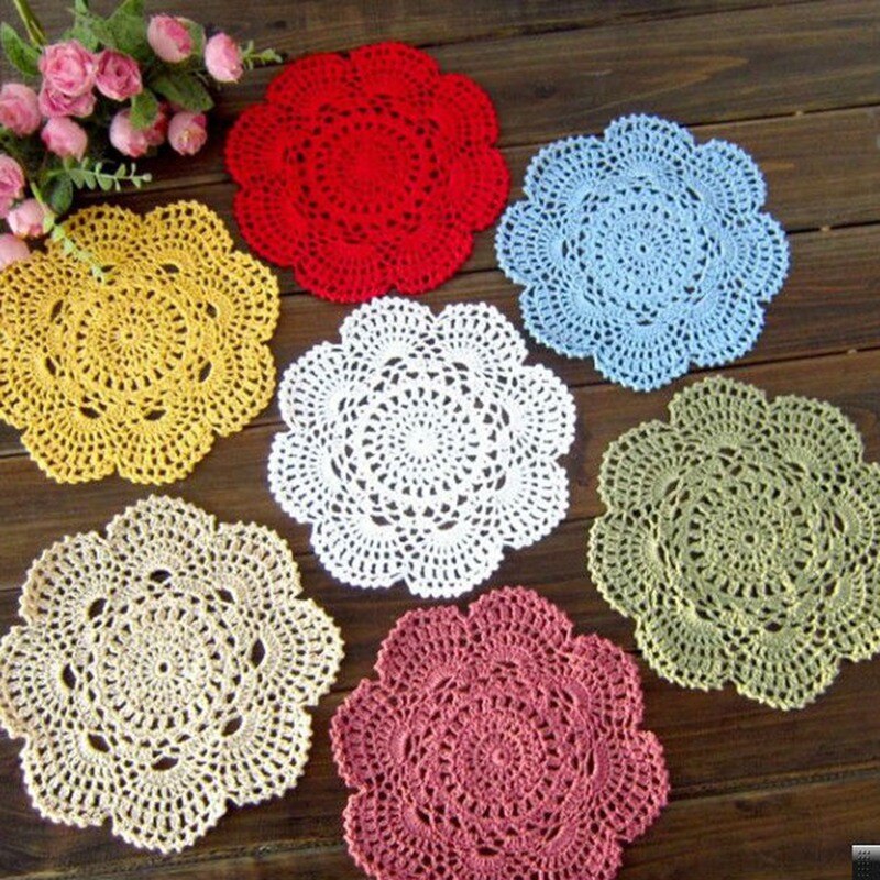 Classic Round Crochet Placemat