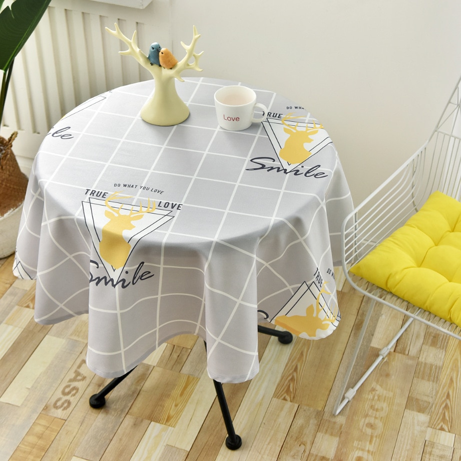 Nordic Style Round Tablecloth