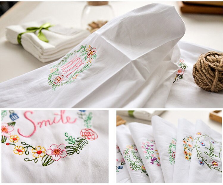 Embroidered Napkins 6 Pcs Set