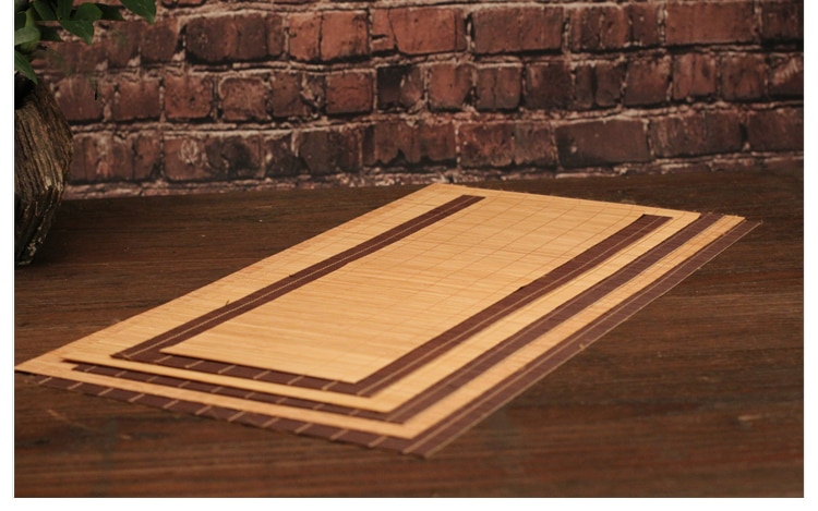 Retro Natural Bamboo Table Mats