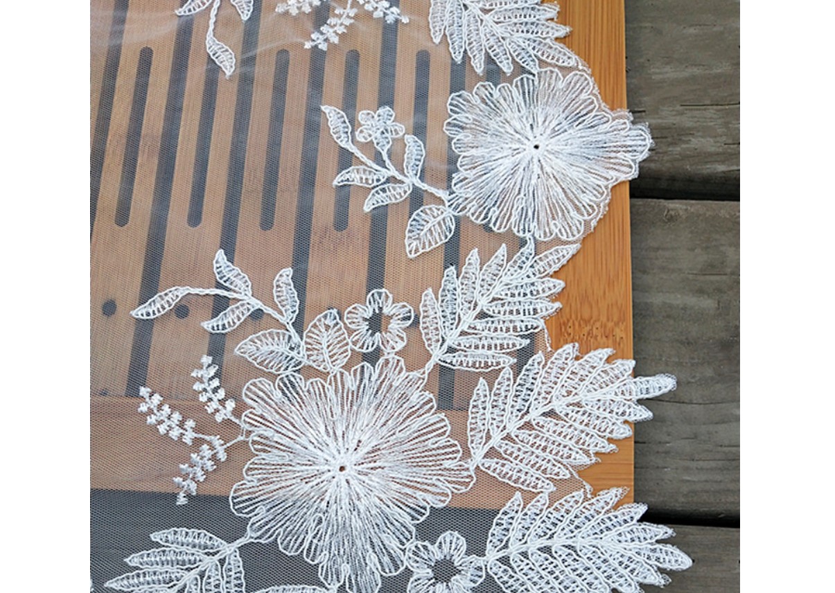 White Flower Lace Placemat