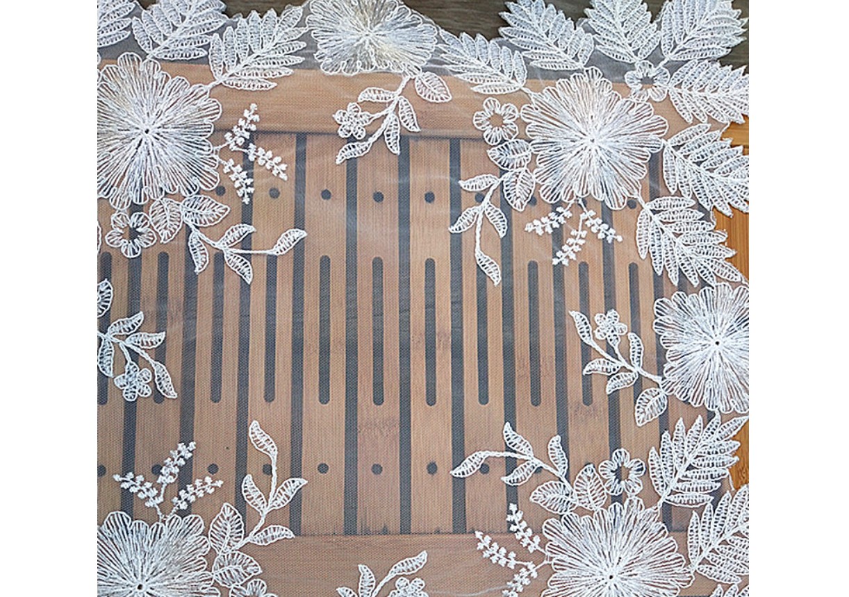 White Flower Lace Placemat