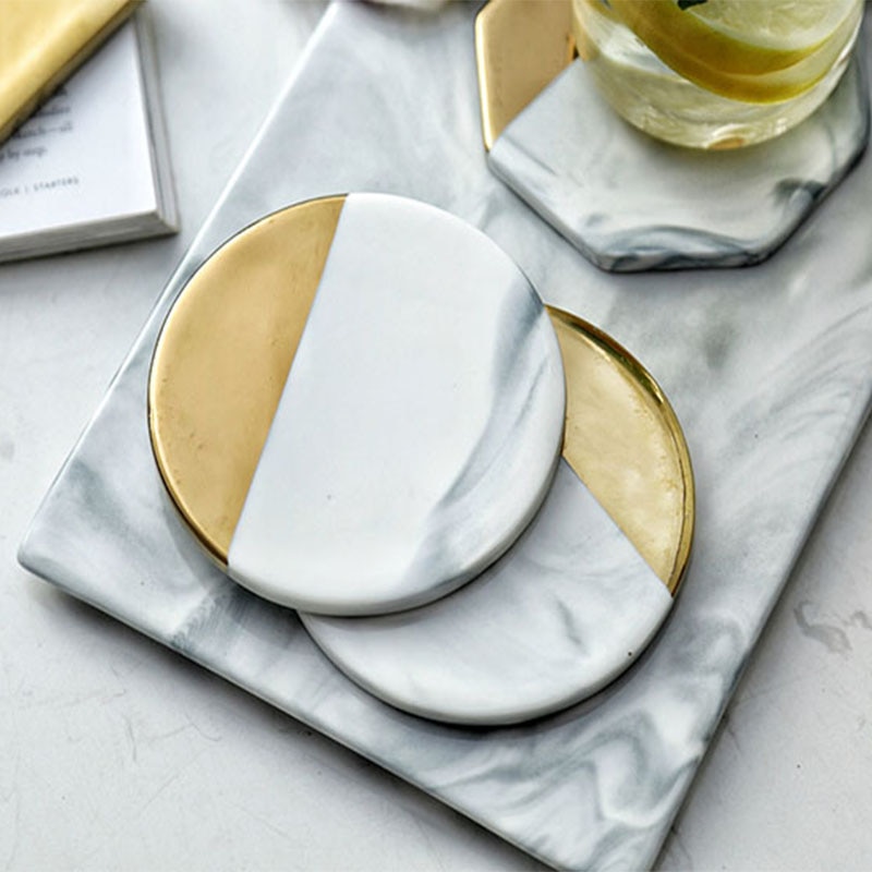 High-Quality Marble Ceramic Coaster