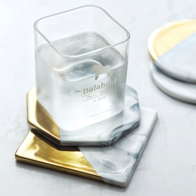 High-Quality Marble Ceramic Coaster