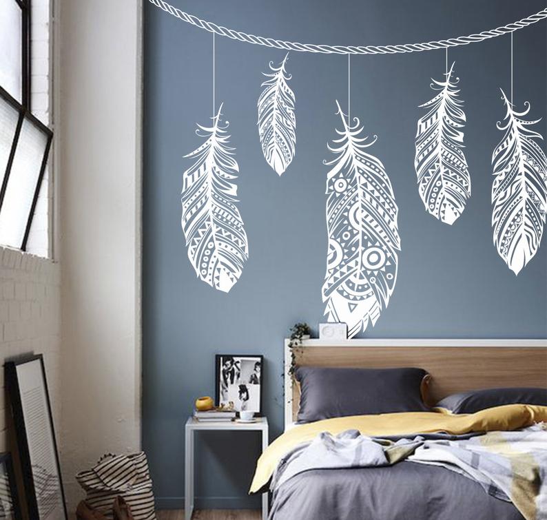 Boho Feathers Wall Sticker